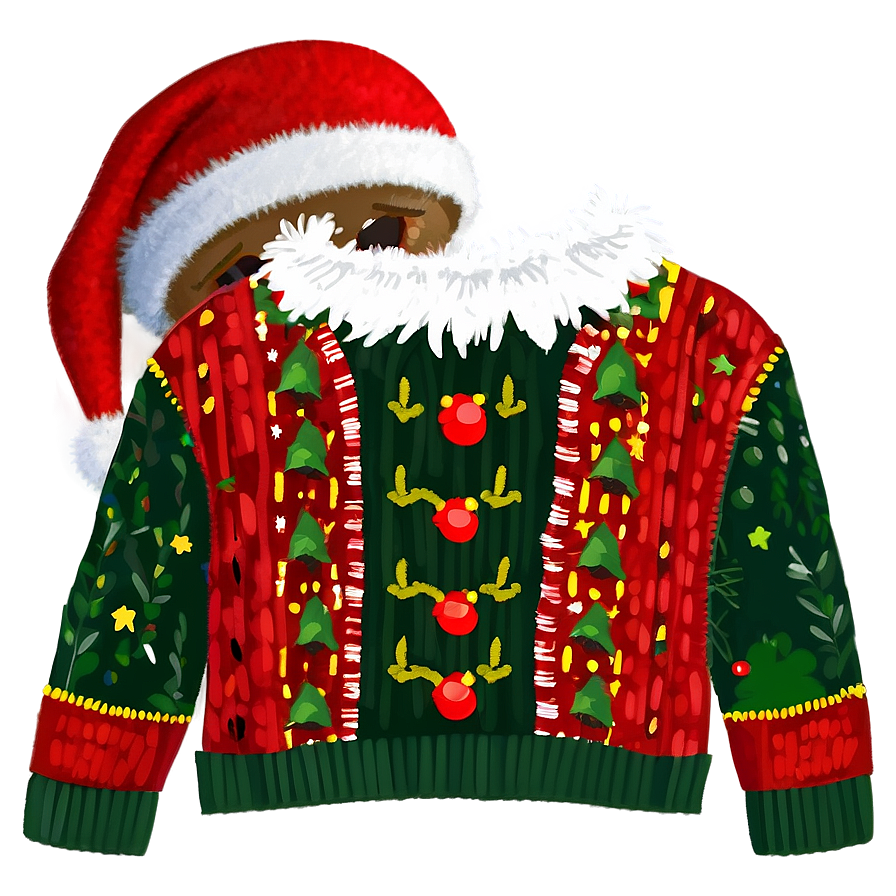 Ugly Christmas Sweater D PNG