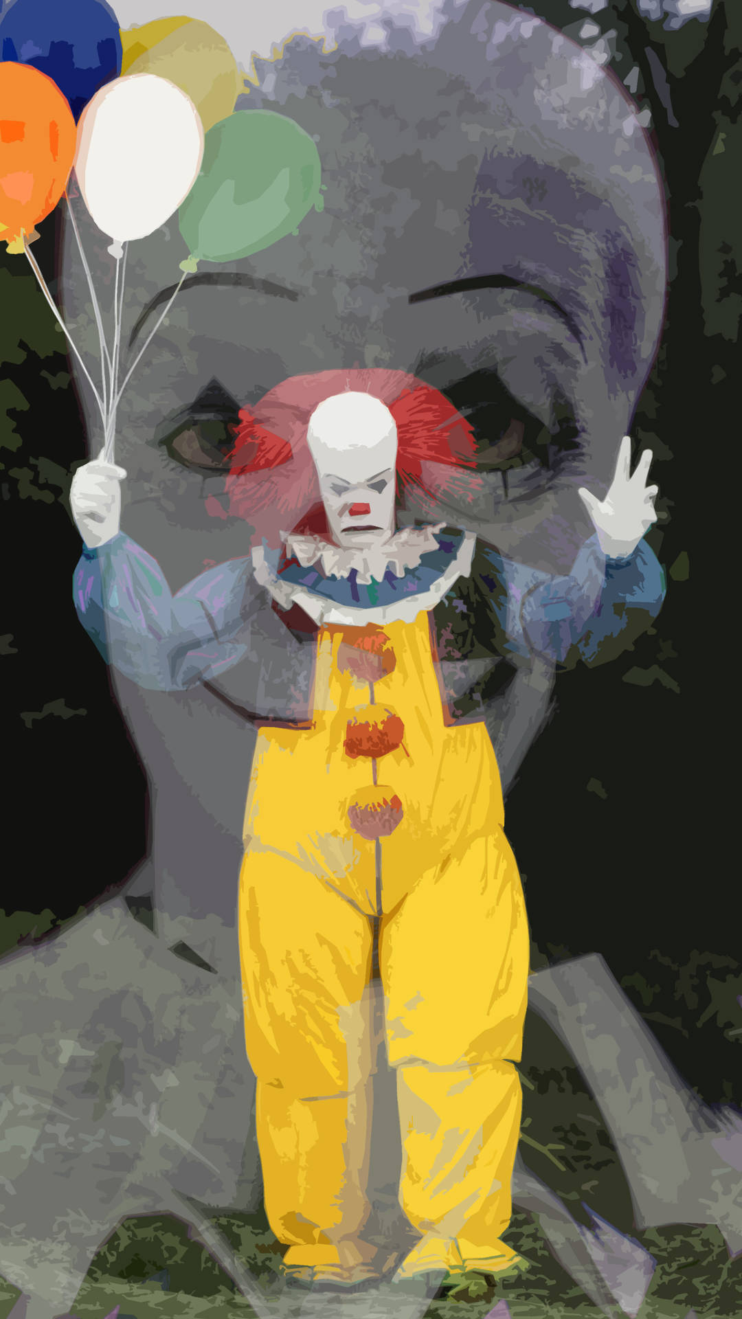 Ugly Clown Background