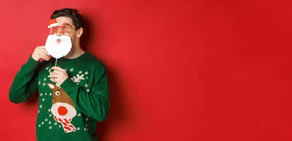 Ugly Funny Christmas Sweater Desktop Wallpaper