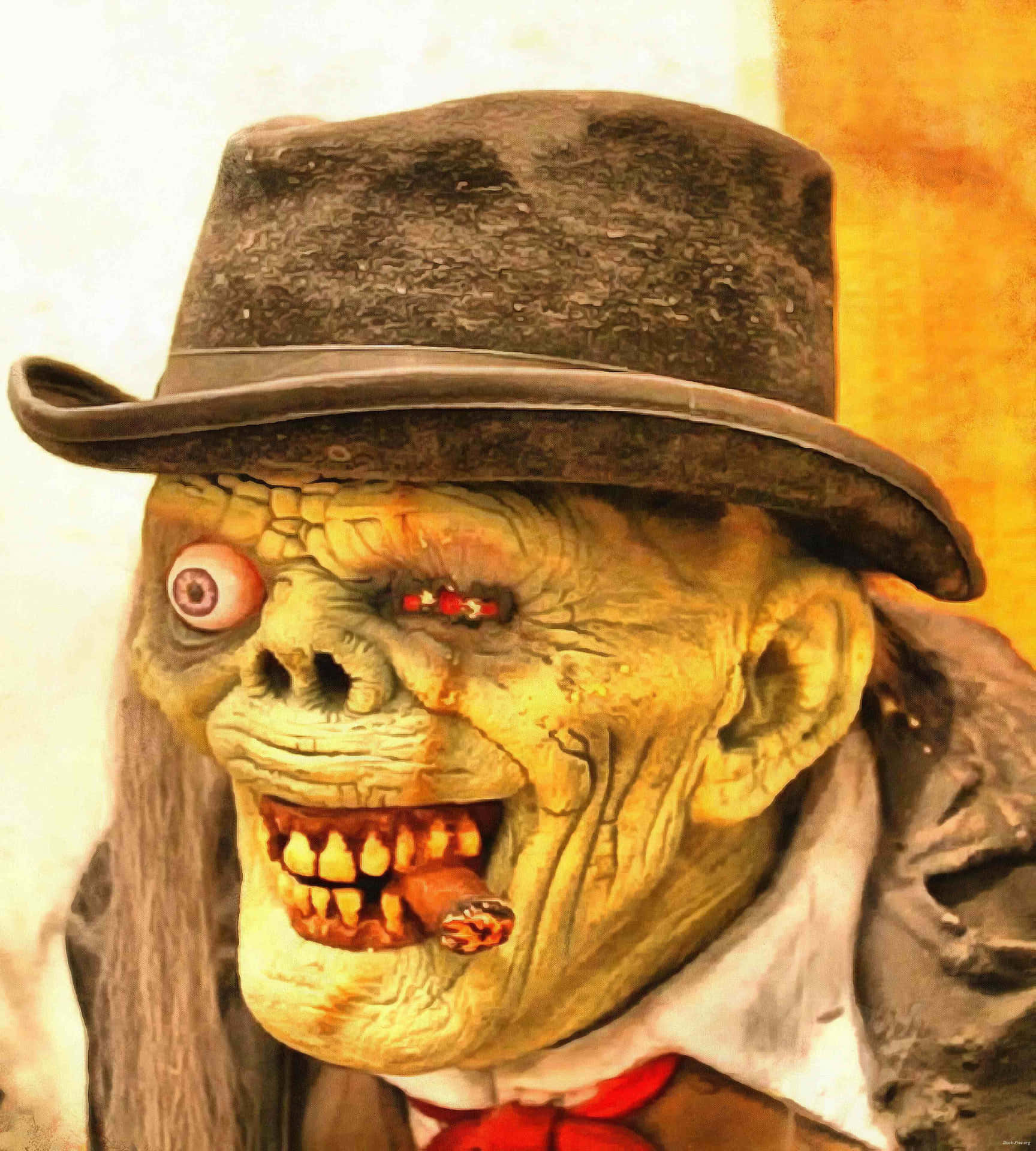 A Zombie In A Top Hat And A Hat