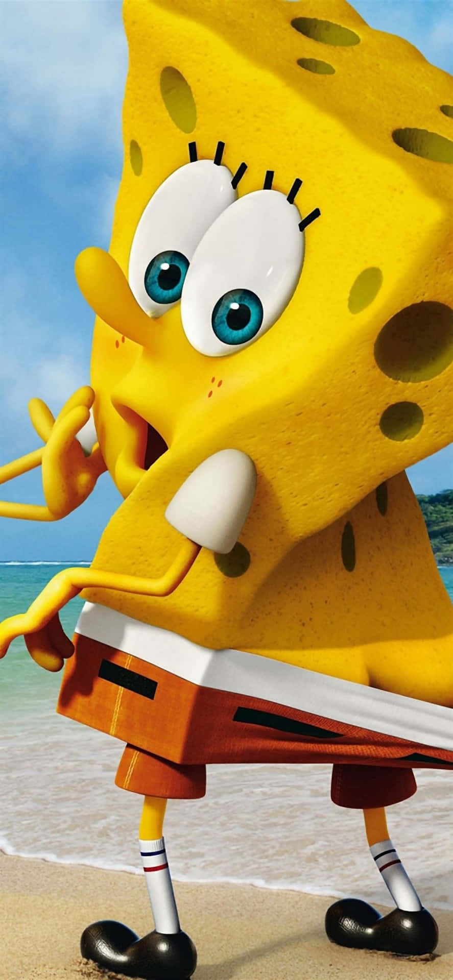 Ugly Spongebob giving you the side eye