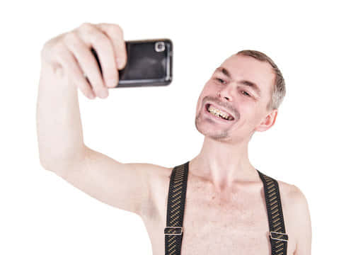 Ugly Suspenders Funny Selfie Wallpaper