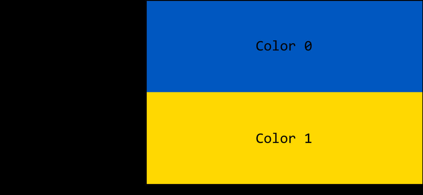 Ukraine Flag Color Analysis PNG