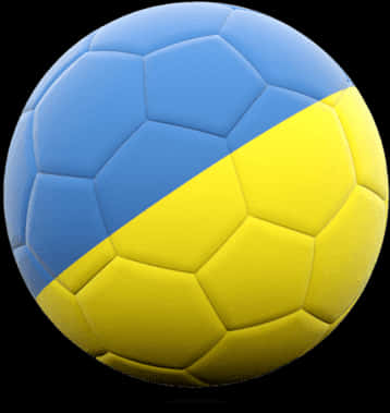Ukraine Flag Themed Soccer Ball PNG