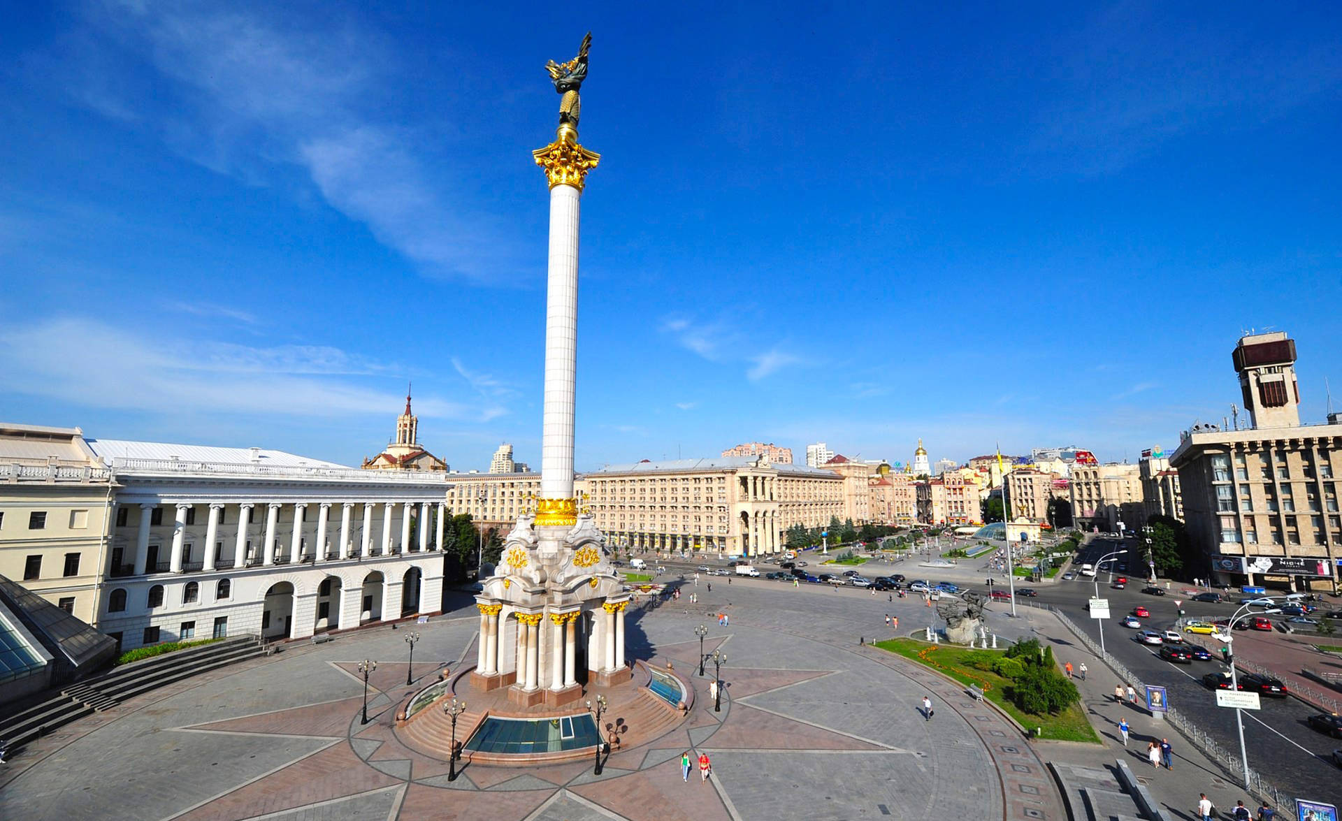 Monumento All'indipendenza Dell'ucraina Sfondo