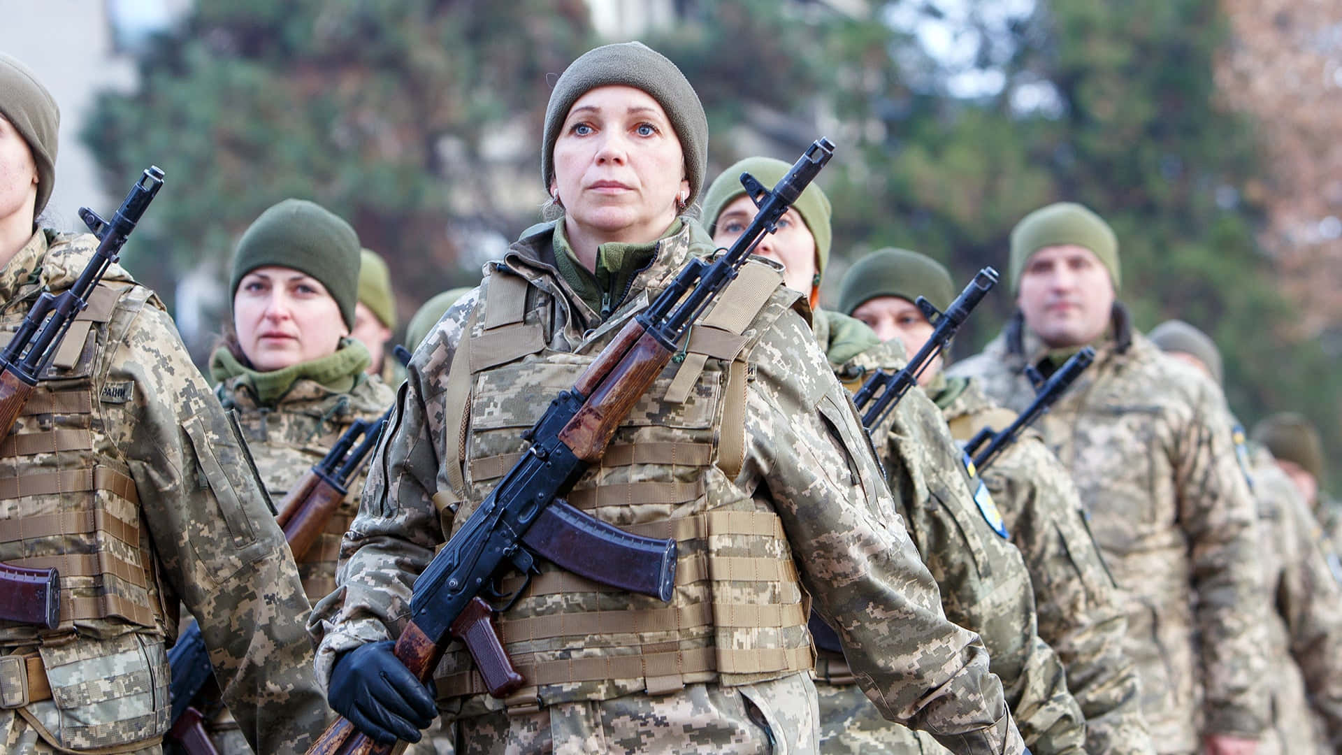 Soldatidell'esercito Ucraino In Uniforme