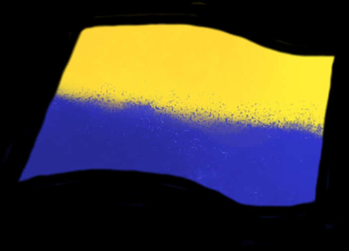 Ukrainian Flag Wavy Texture PNG