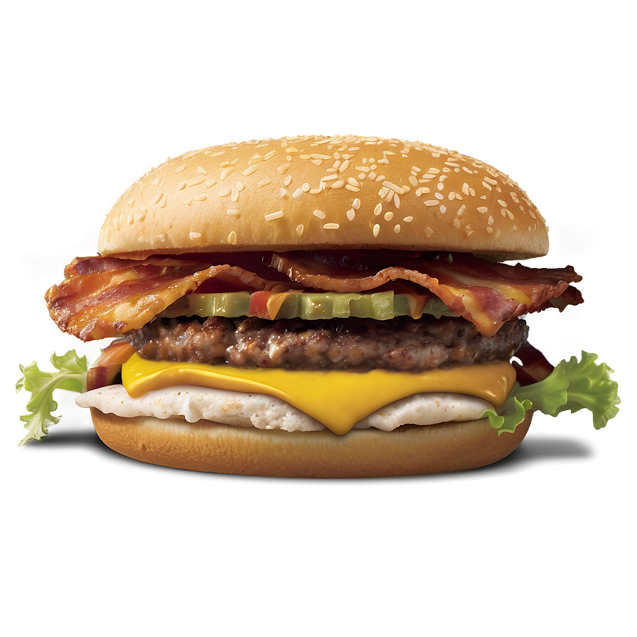Ultimate Bacon Cheeseburger Png 05242024 PNG