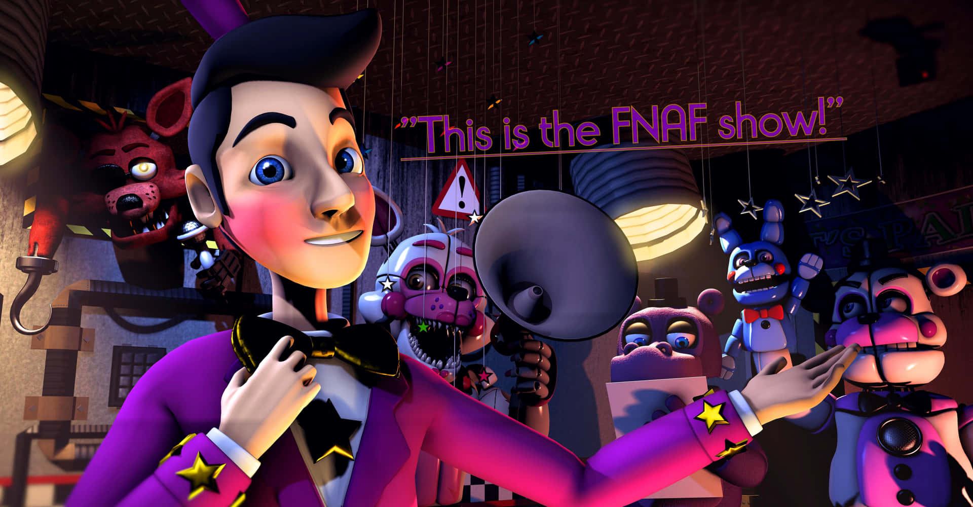 Os Animatronics de Five Nights at Freddy's Security Breach na ULTIMATE  CUSTOM NIGHT! 