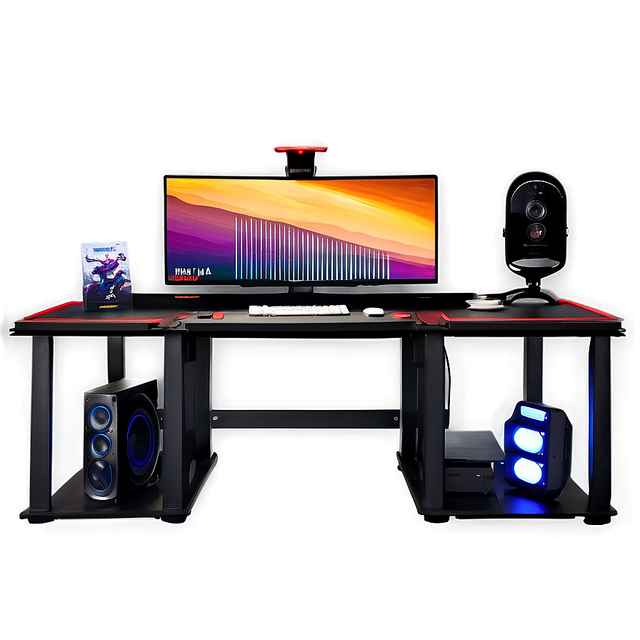Ultimate Gaming Desk Setup Png 43 PNG