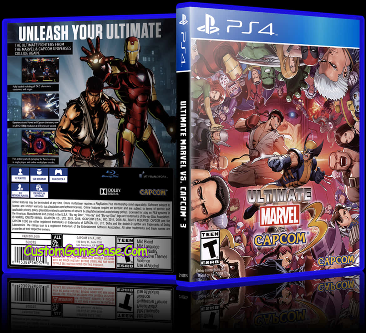 Ultimate Marvelvs Capcom3 P S4 Game Case PNG