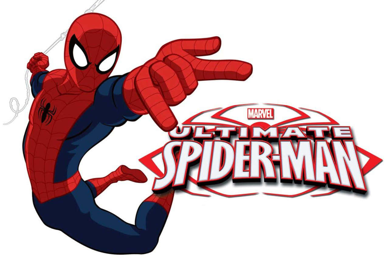 Ultimate Spider-Man Swinging through the City Wallpaper