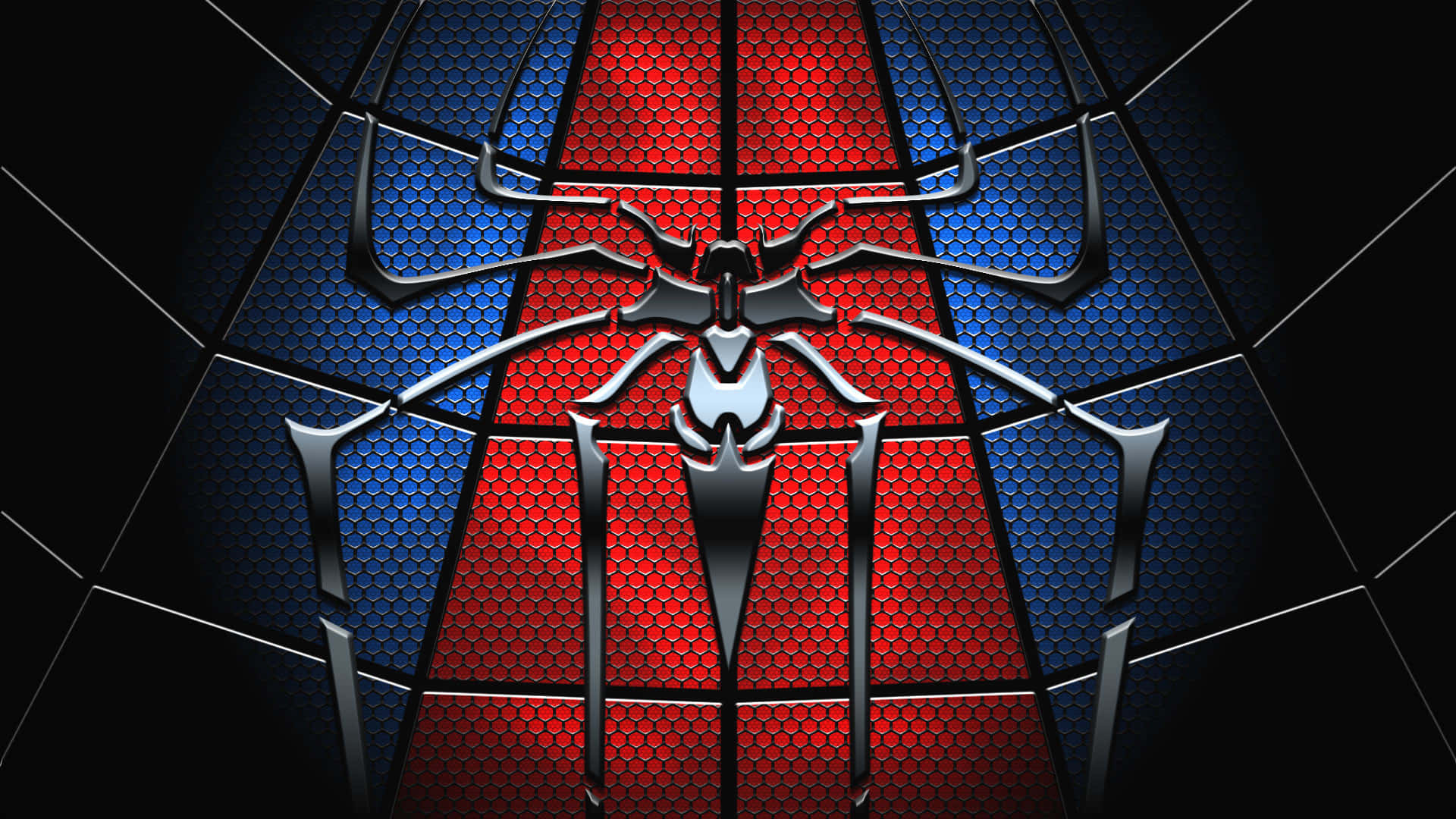Caption: Ultimate Spider-Man Swinging through the City Wallpaper