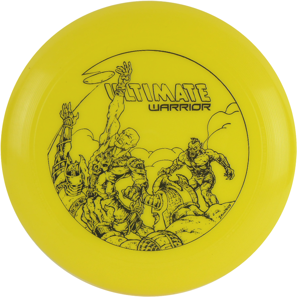 Ultimate Warrior Frisbee Design PNG