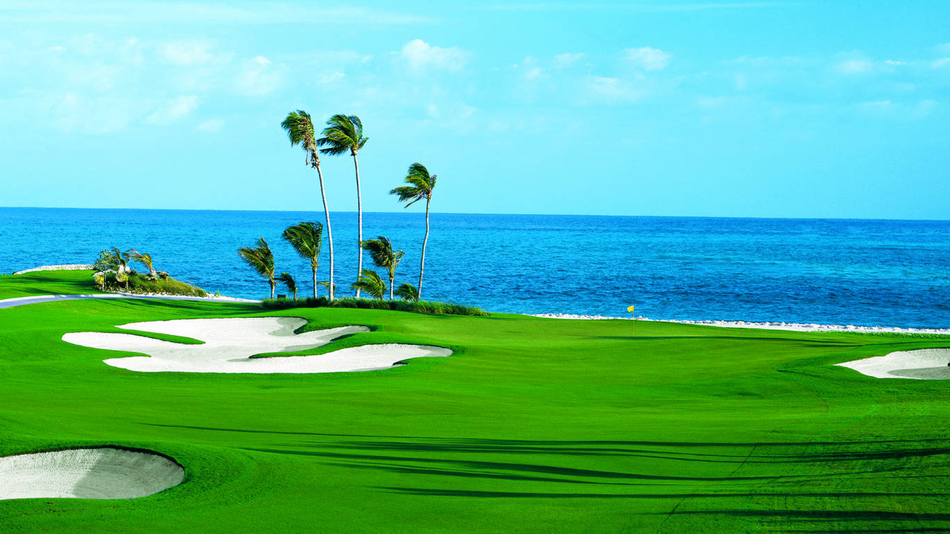 Ultra HD Golf Calm Sea Wallpaper