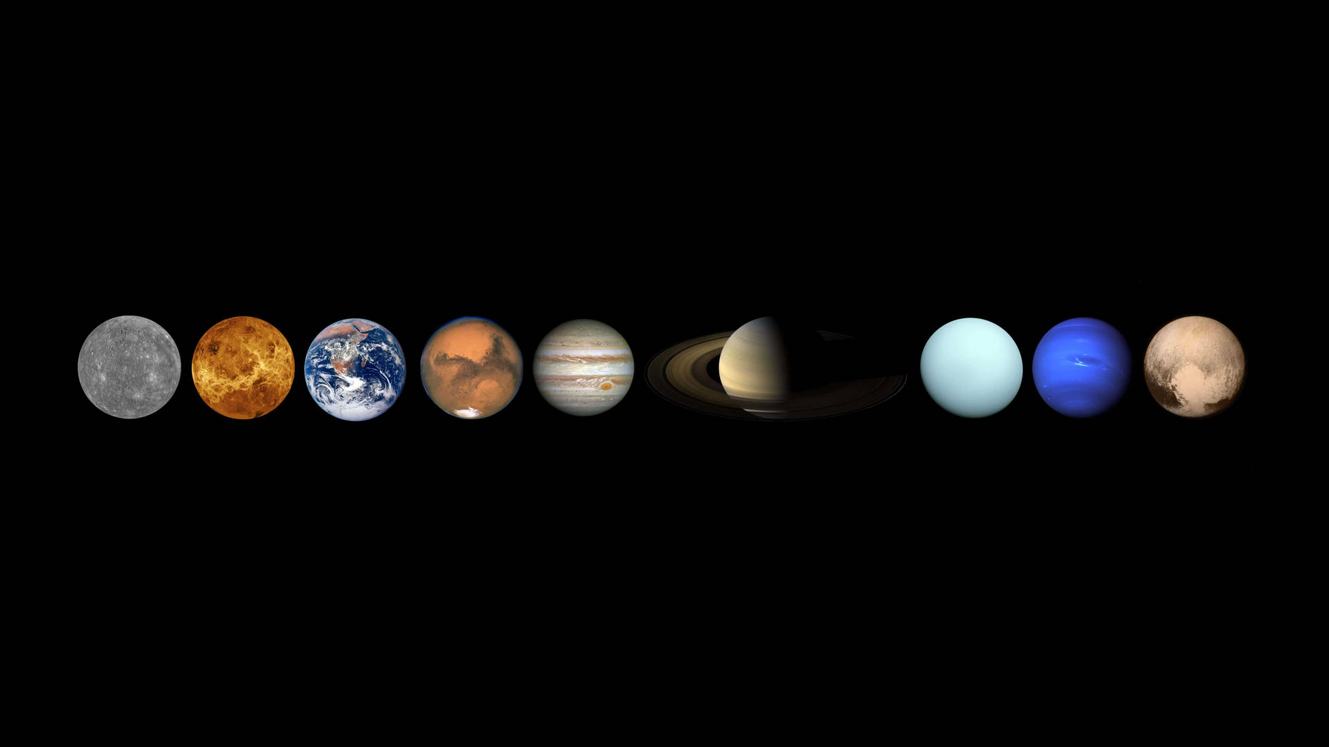 Ultra Hd Nine Planets Laptop Wallpaper