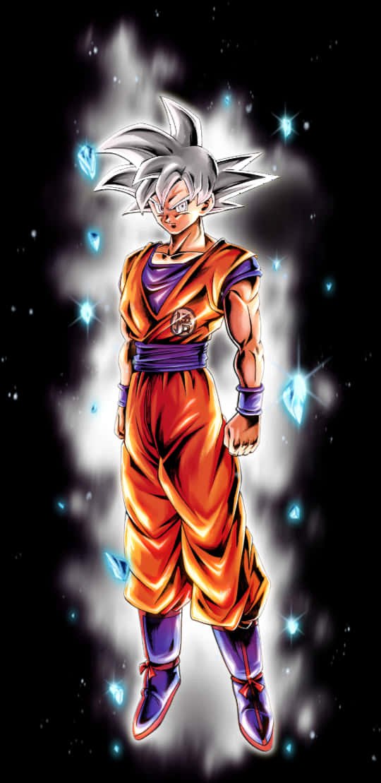 Download Ultra Instinct Goku Cosmic Aura | Wallpapers.com