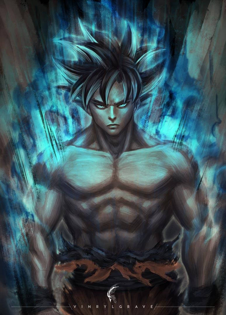 Arte Digitale Goku Ultra Istinto Sfondo