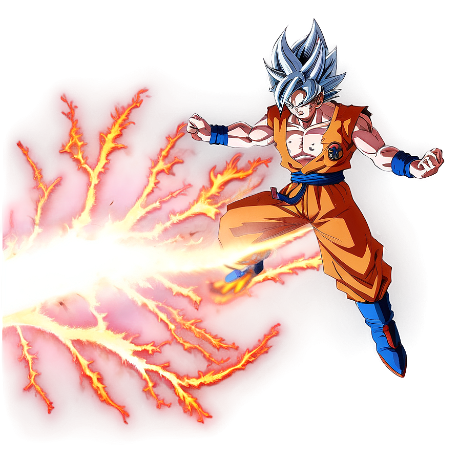 Ultra Instinct Goku Energy Ball Png 06122024 PNG