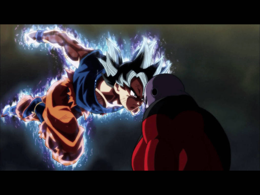 Luchafrente A Frente De Ultra Instinct Goku Fondo de pantalla