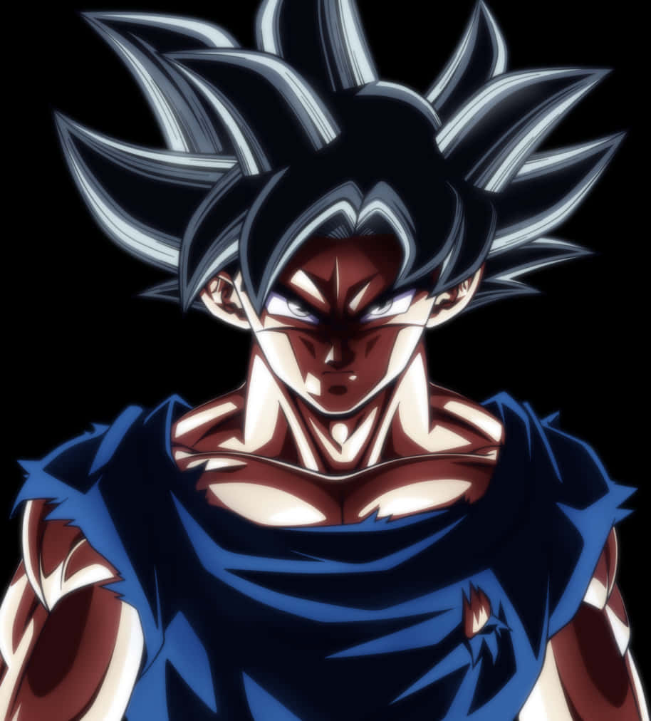 Download Ultra Instinct Goku Intense Stare | Wallpapers.com