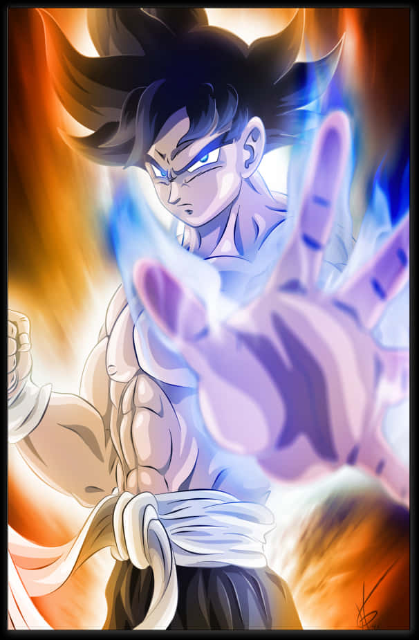 Ultra Instinct Goku Power Up PNG