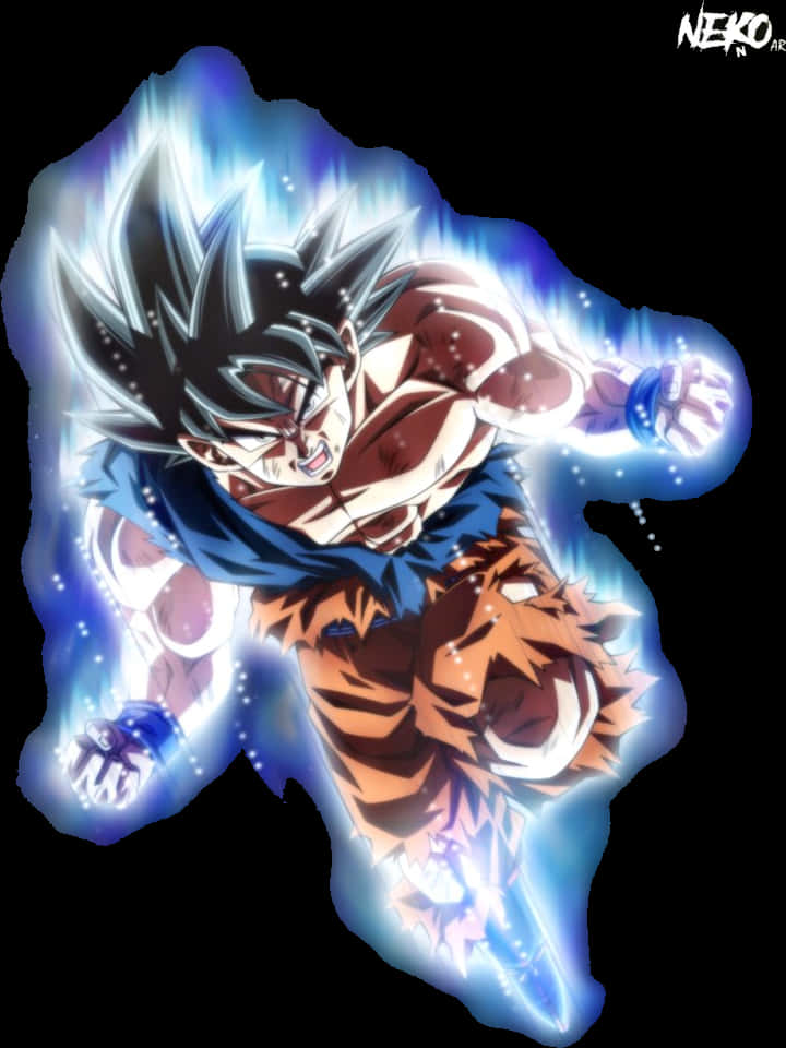 Ultra Instinct Goku Power Up PNG