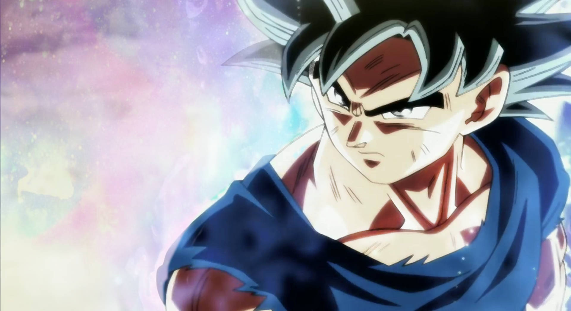 Ultrainstinct Goku Con Mirada Seria Fondo de pantalla