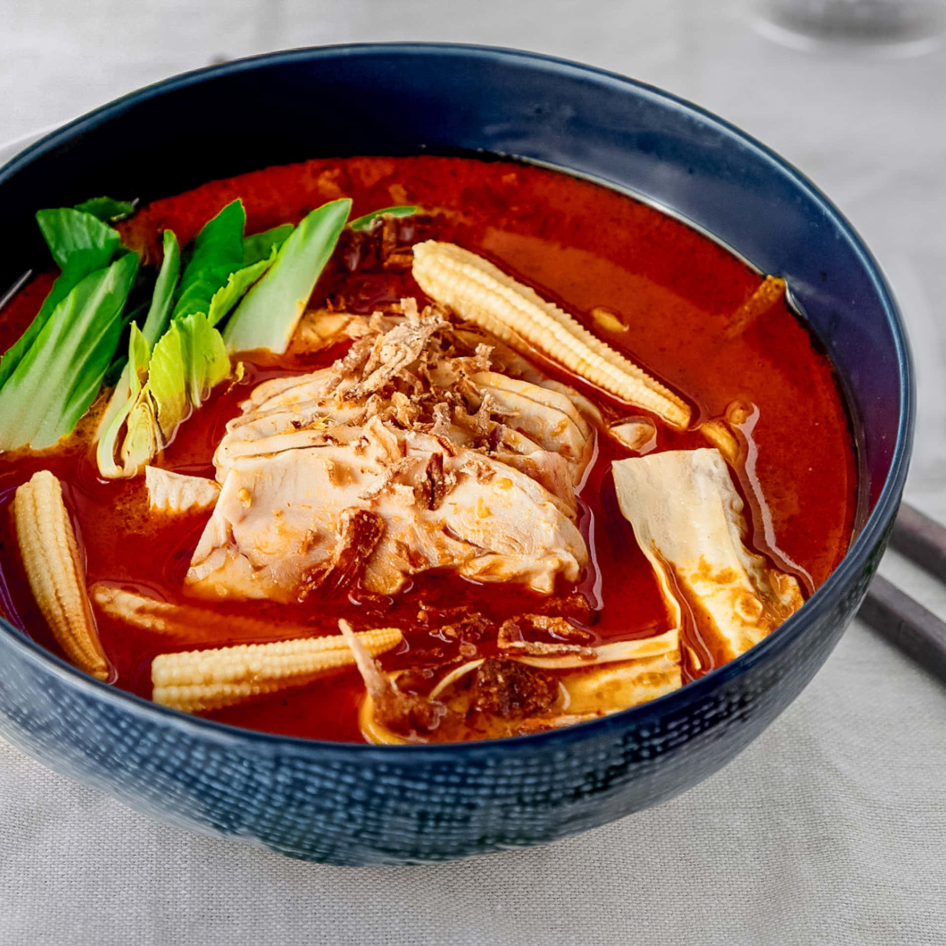 Ultra Spicy Curry Laksa With Deep Red Soup Wallpaper