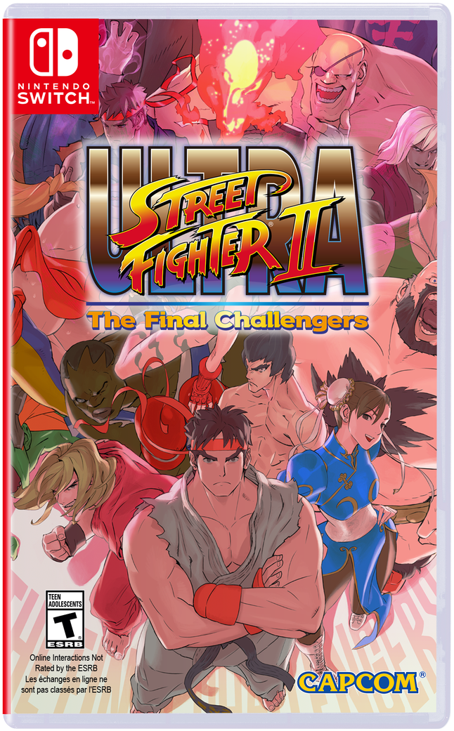 Ultra Street Fighter I I Switch Cover Art PNG