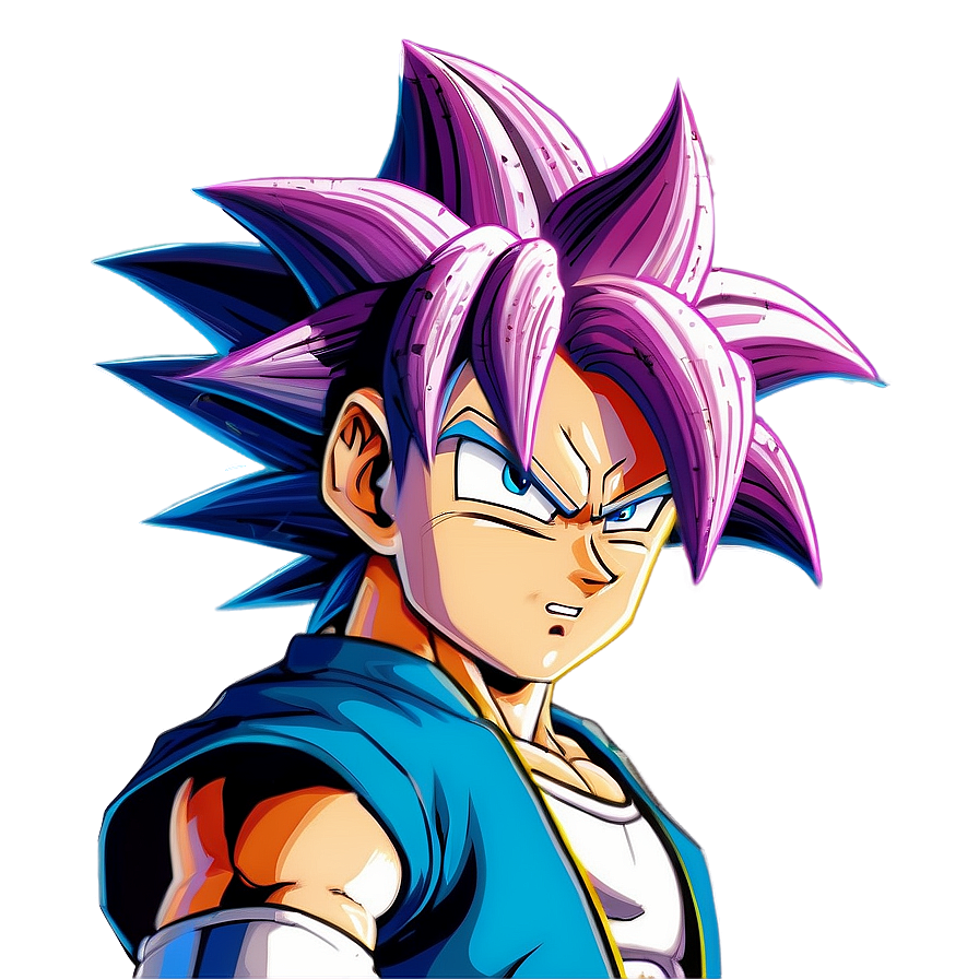 Ultra Super Saiyan Hair Png 06122024 PNG