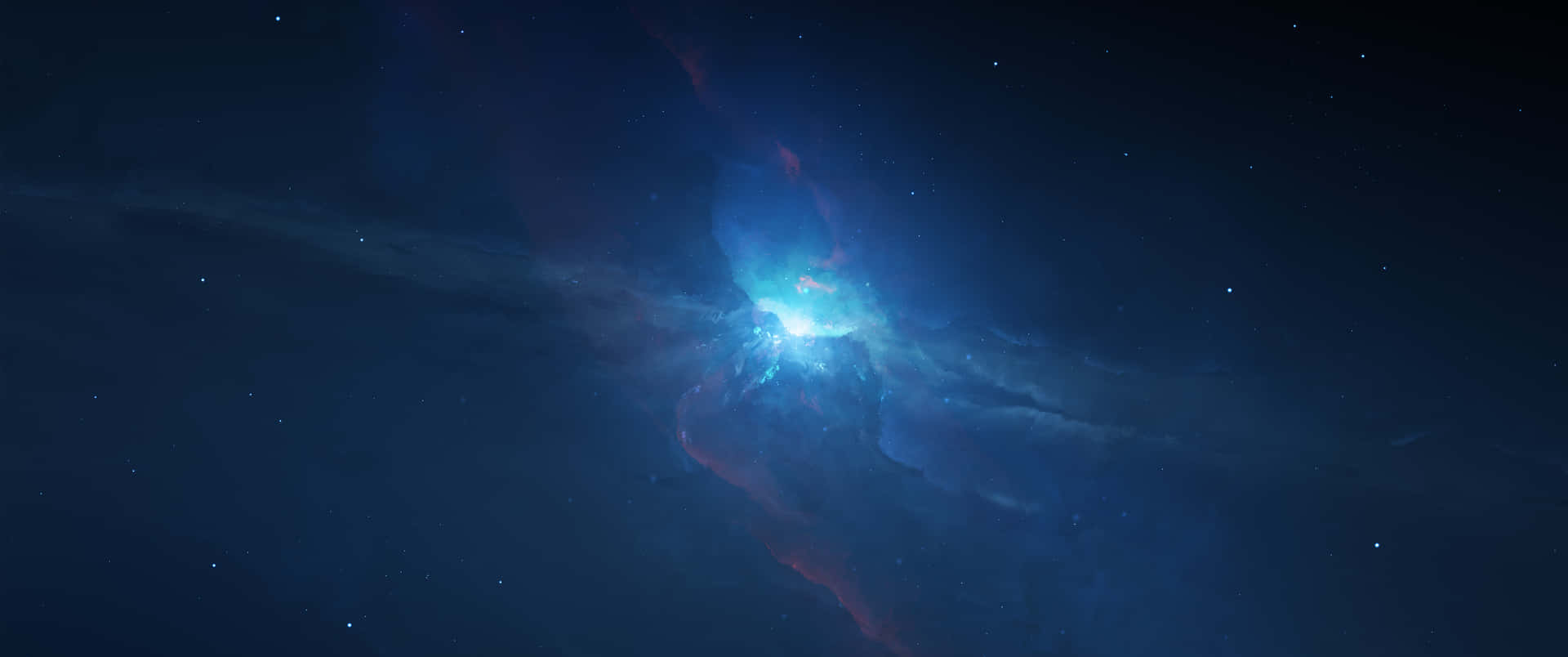 En fantastisk udsigt til stjernerne i Ultra Wide 3440x1440 Space. Wallpaper