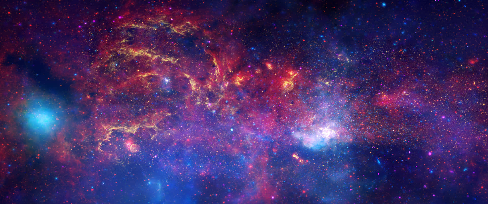 Einatemberaubendes Bild Von Hell Leuchtenden Sternen Im Tiefen Weltraum. Wallpaper