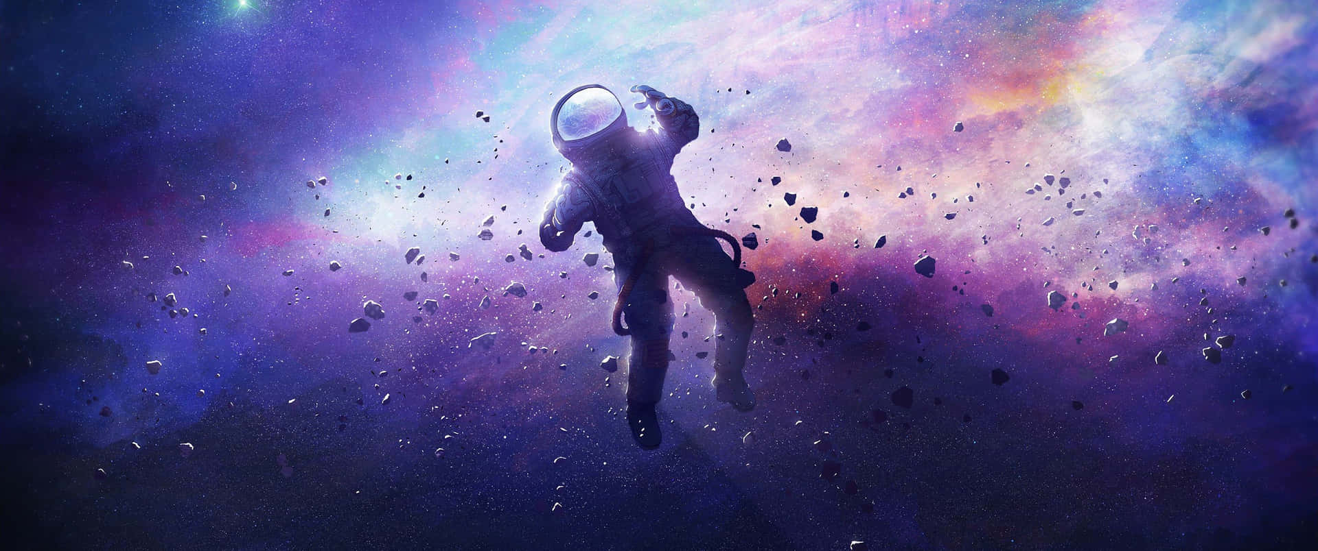 Ultra Wide 3440 X 1440 Astronaut Space Wallpaper