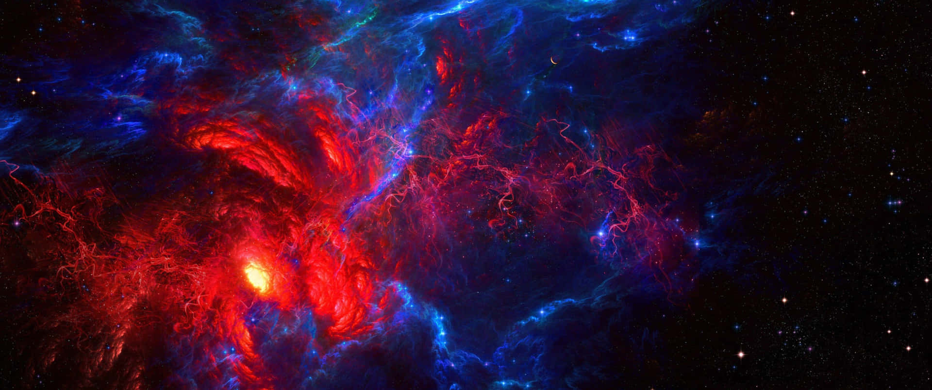 Espaciode Nebulosa Ultra Wide 3440 X 1440 Fondo de pantalla