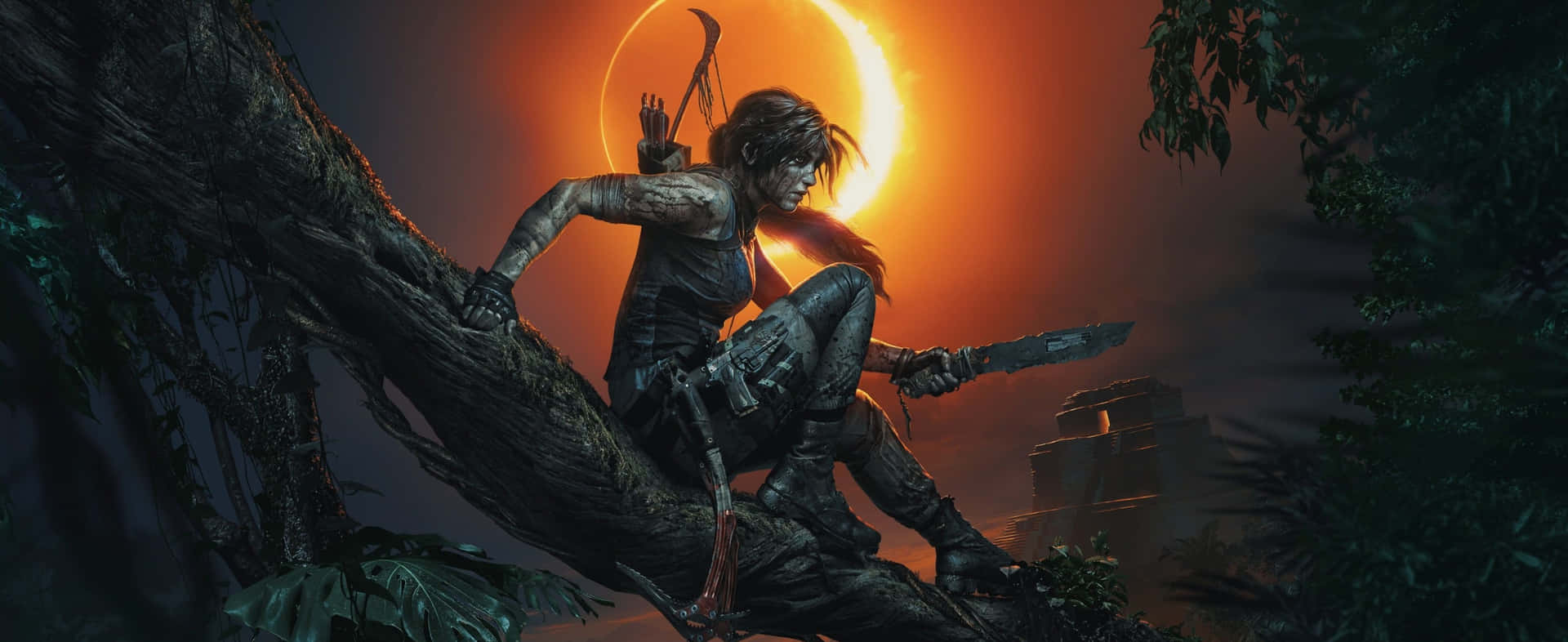 Shadowof The Tomb Raider Im Ultra-wide Gaming Wallpaper