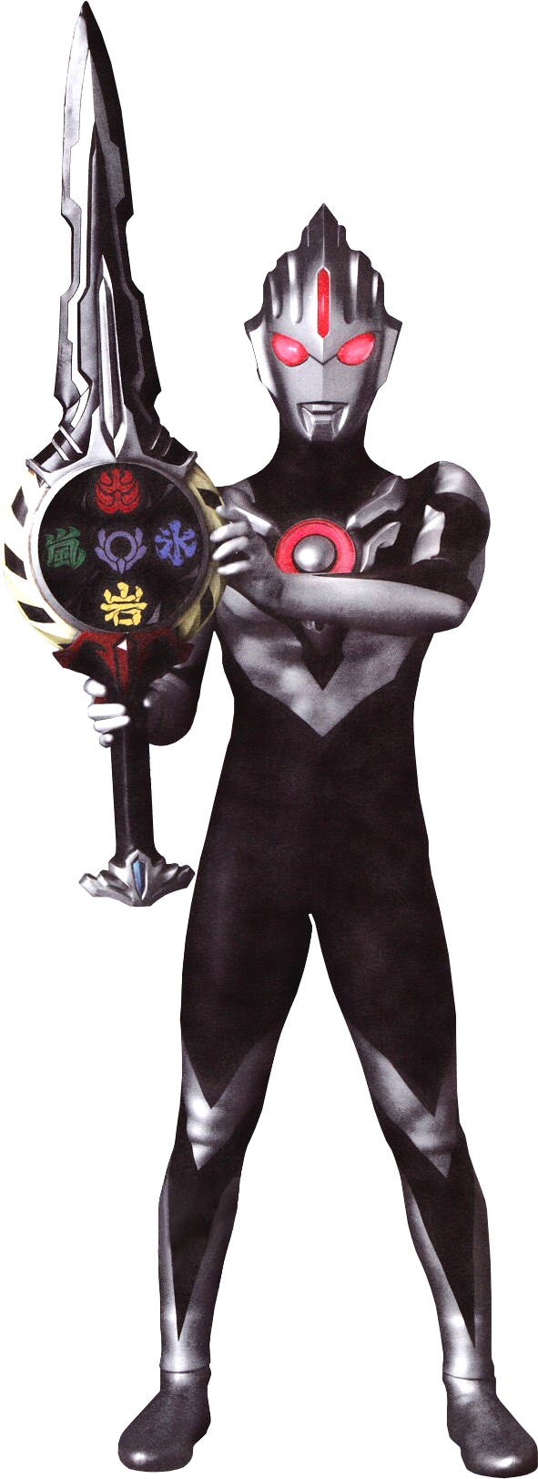 Ultramanwith Swordand Shield PNG