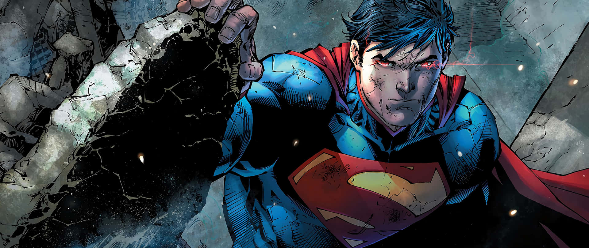 Tegneseriefigur Superman Ultrawide 4K Tapet: Wallpaper