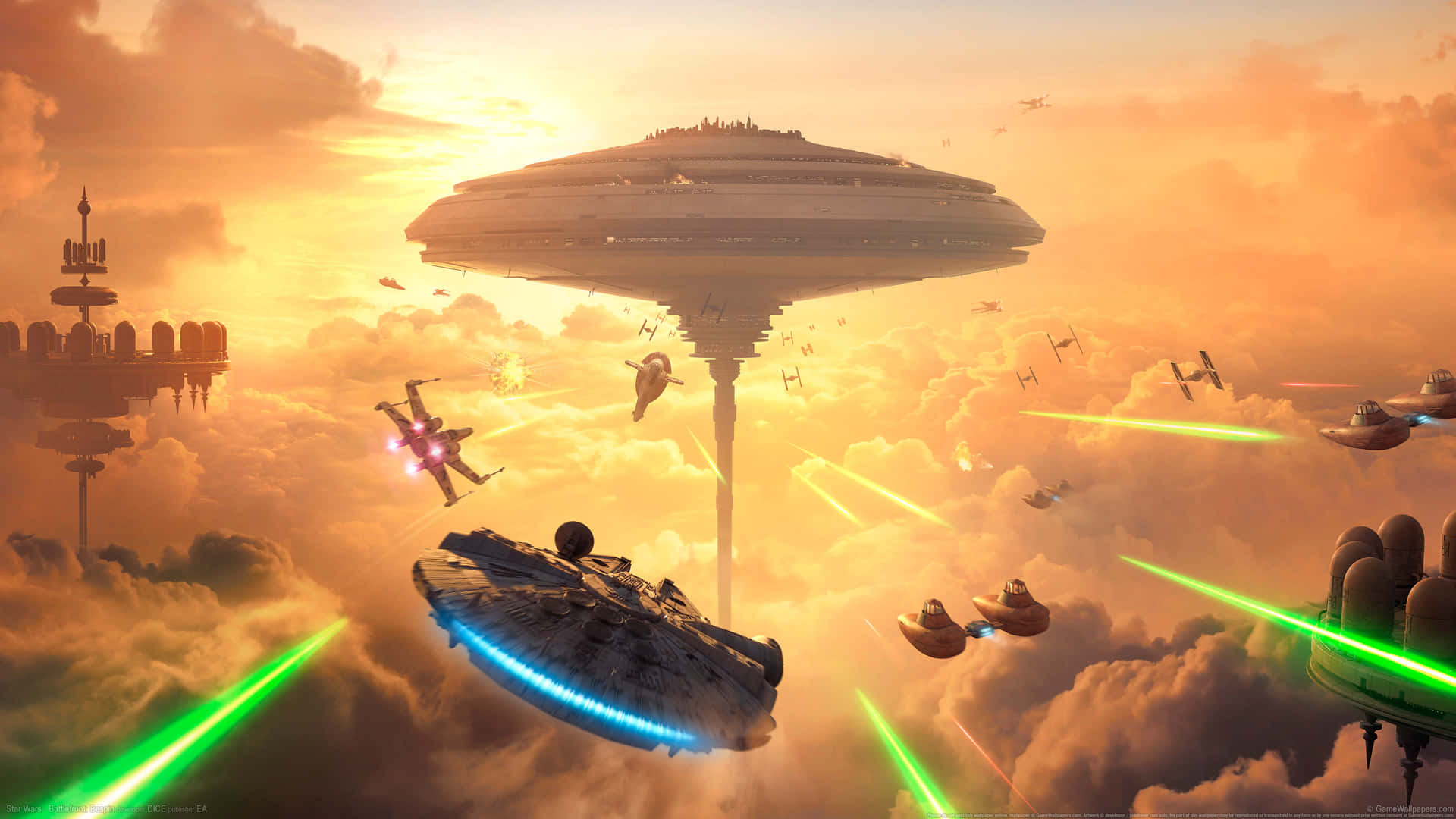Star Wars Battlefront Bespin Ultrawide 4k Background