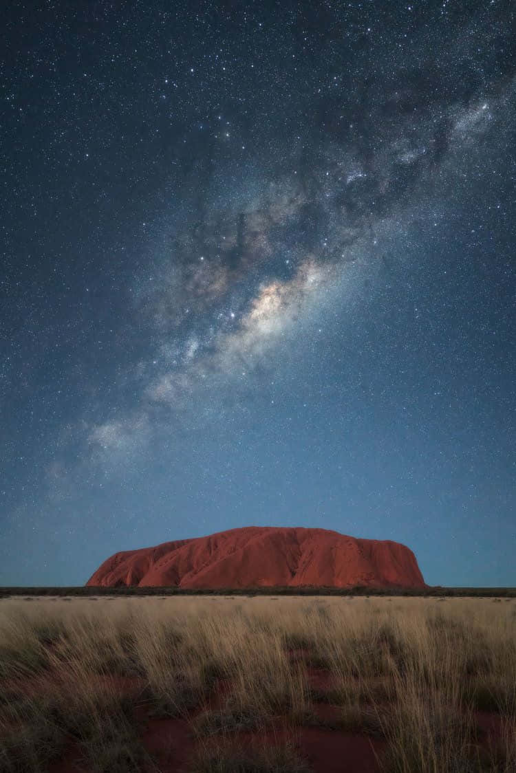 Uluru Night Sky Wallpaper