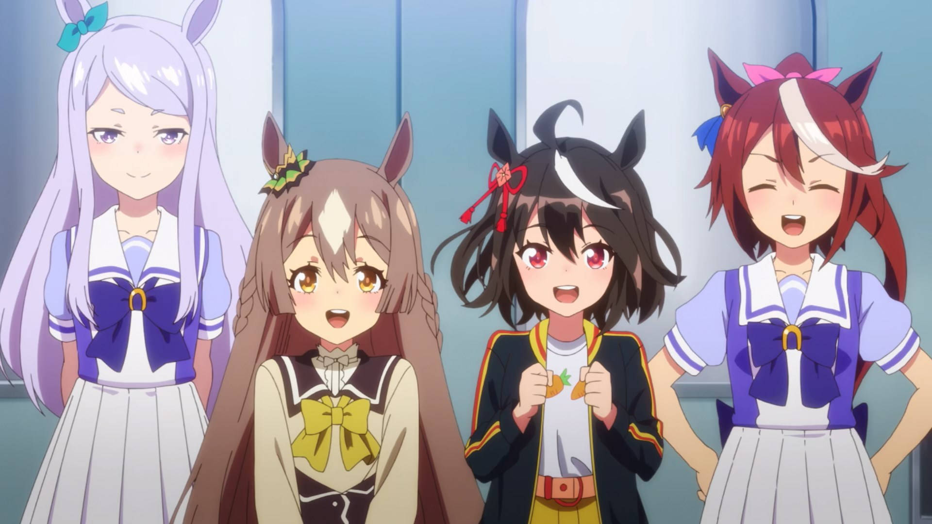 Uma Musume Pretty Derby Smiling Characters Wallpaper