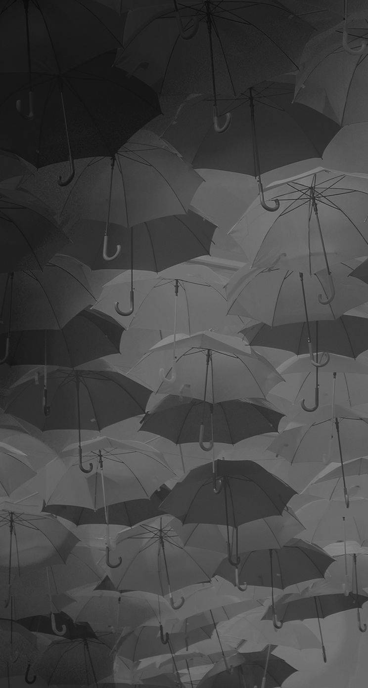 Umbrella Ceiling Dark Grey Iphone Wallpaper