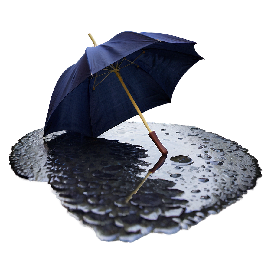 Umbrella In Puddle Png Shj PNG