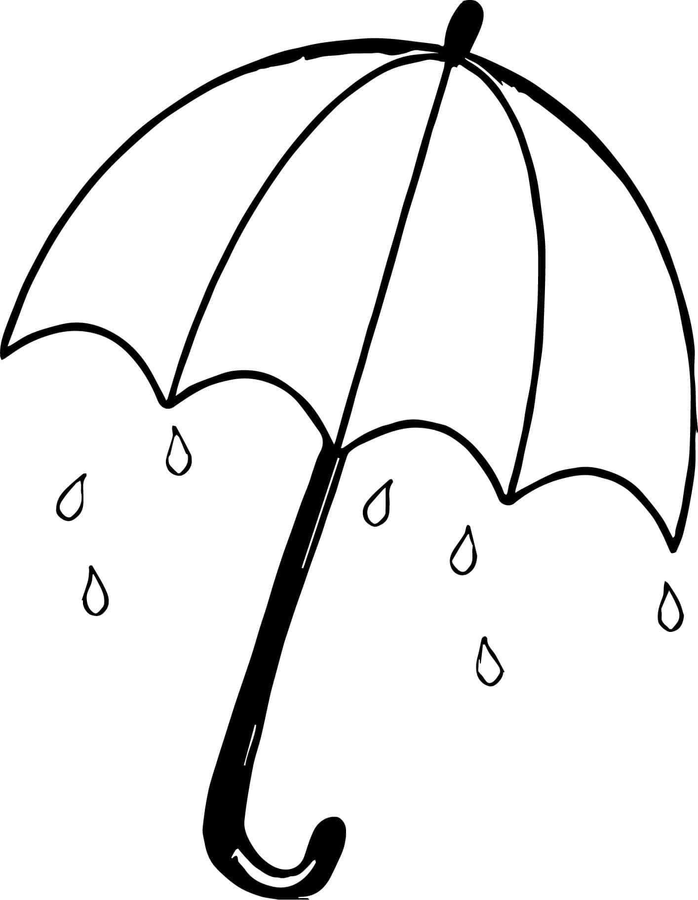 Skyddadig Från Regnet Och Håll Dig Snygg Med Ett Paraply.