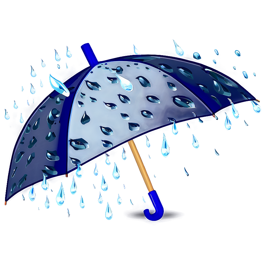 Download Umbrella With Raindrops Png 05232024 | Wallpapers.com