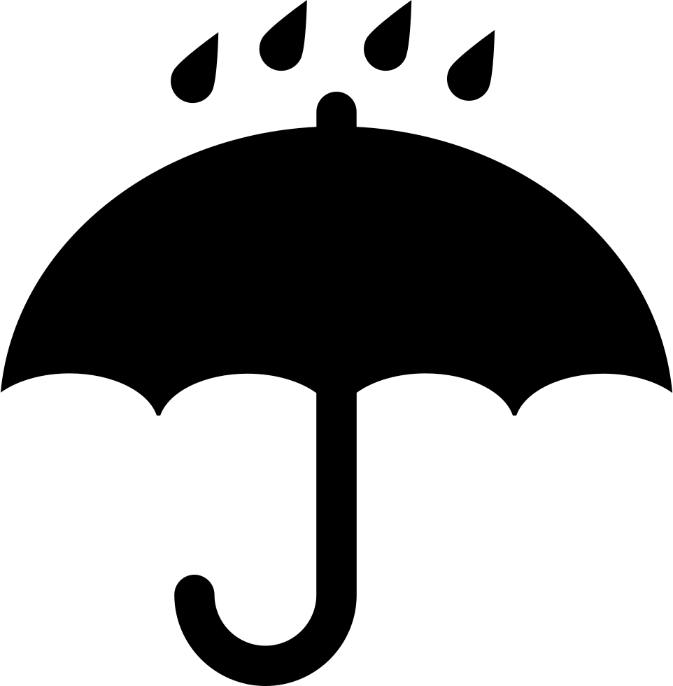 Umbrellaand Raindrops Icon PNG