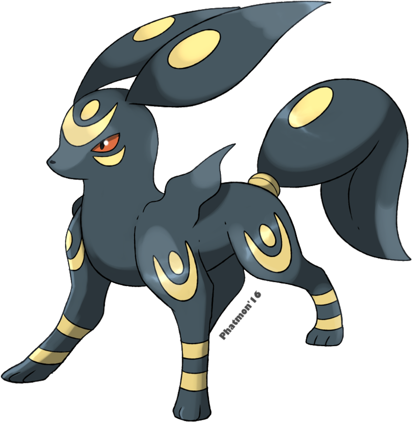 Umbreon Pokemon Illustration PNG