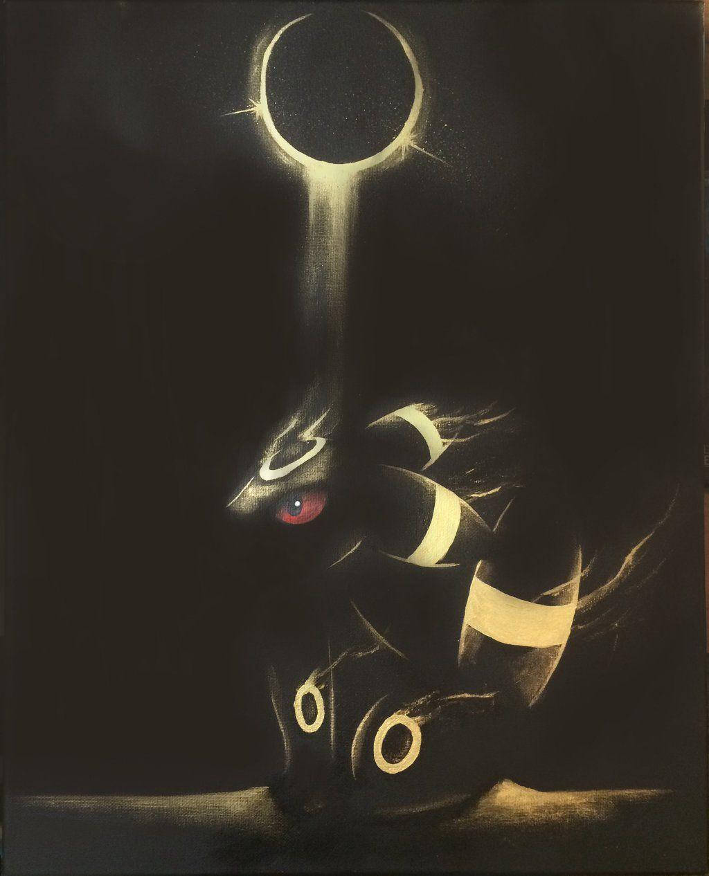 Umbreon With Glowing Moon Wallpaper