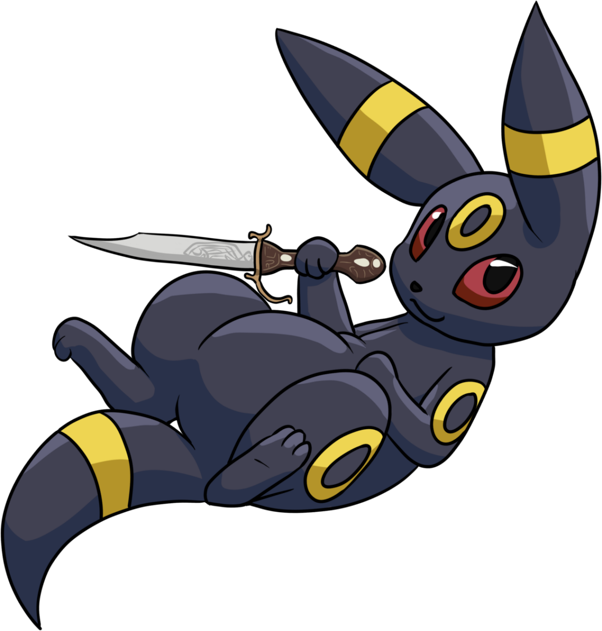 Umbreon_with_ Knife PNG