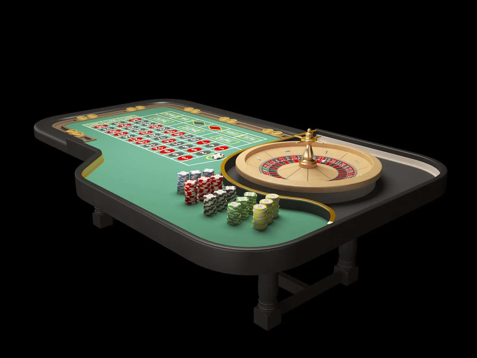 Unaelegante Y Estilizada Configuración De Mesa De Póquer